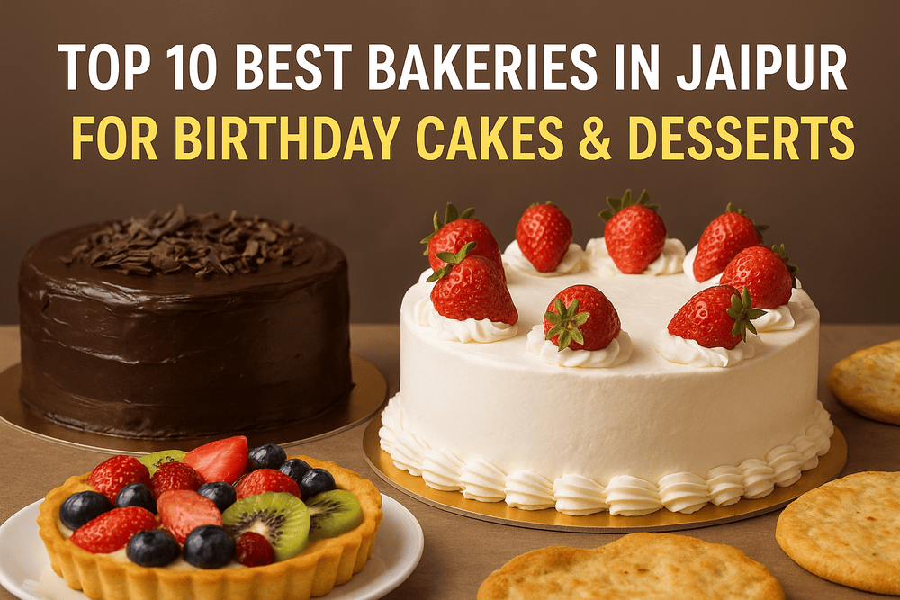 Top 10 Best Bakeries in Jaipur for Birthday Cakes & Desserts